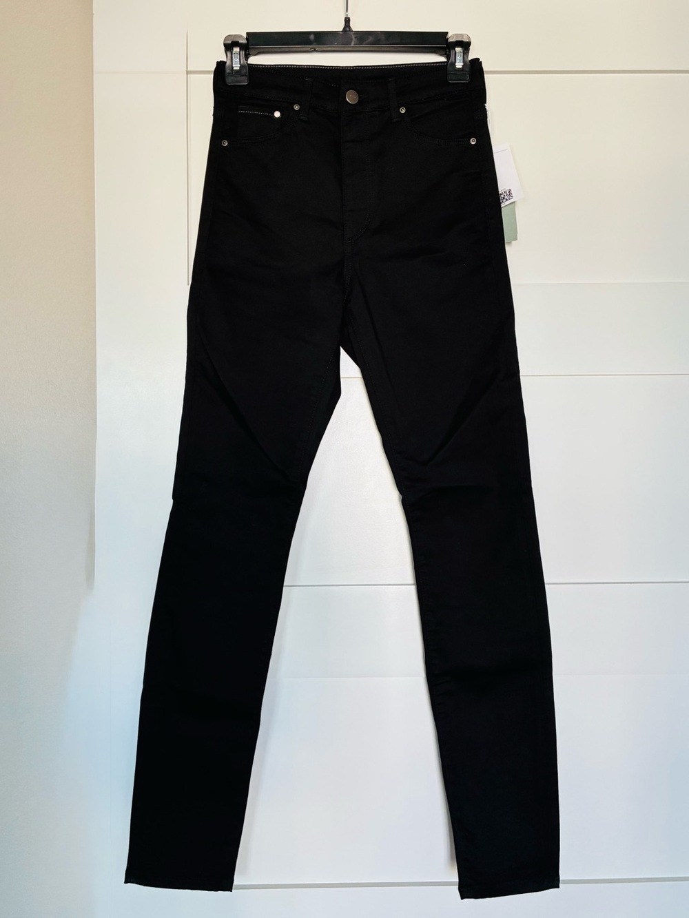 *NWT* H&M US 4 EU 36 Black Skinny High Waist Denim Jeans Size